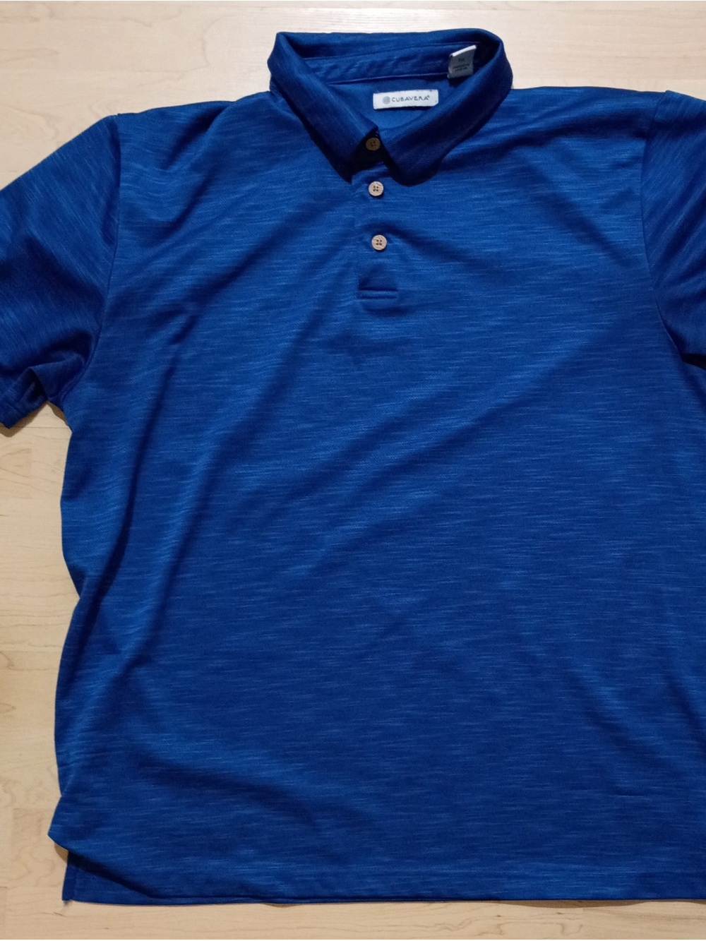 Cubavera Men's Deep Blue Heather Polo